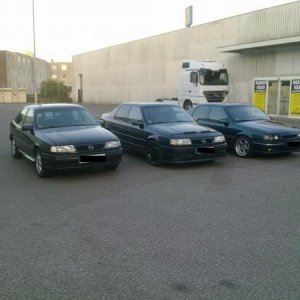 v.l.n.r meiner 2.0 L 16V, Vectra 2.0 L 16 V Turbo 4x4, Vectra 2.0 l